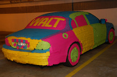 Jaguar mit Post-Its