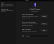 Startansicht von Obsidian