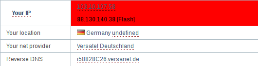 Anzeige der realen IP-Adresse in ZenMate