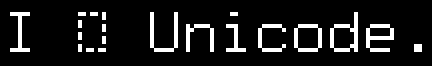 I .. Unicode