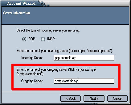 Mozilla E-Mail Setup