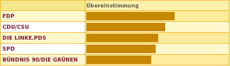 Auswertung des Wahl-O-Mat
